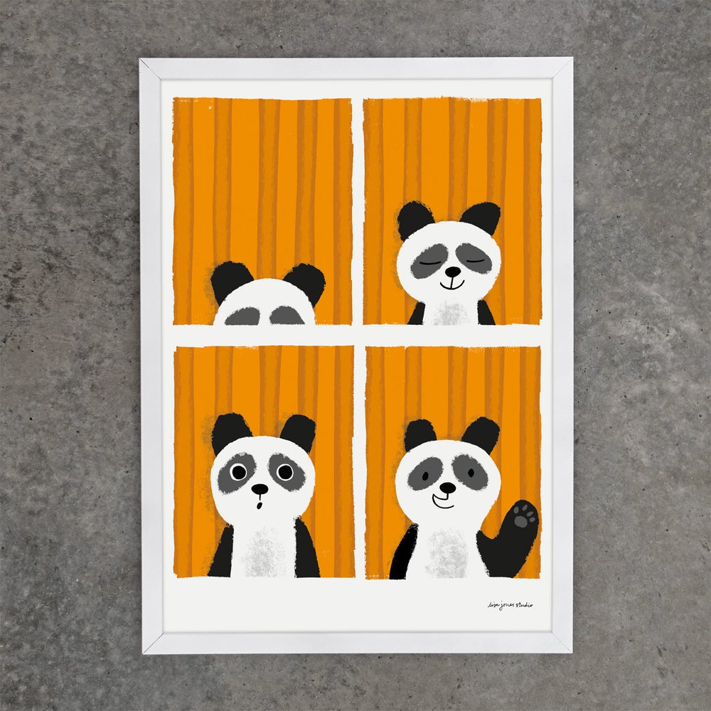 Panda Passport a3 print by Lisa Jones Studio.