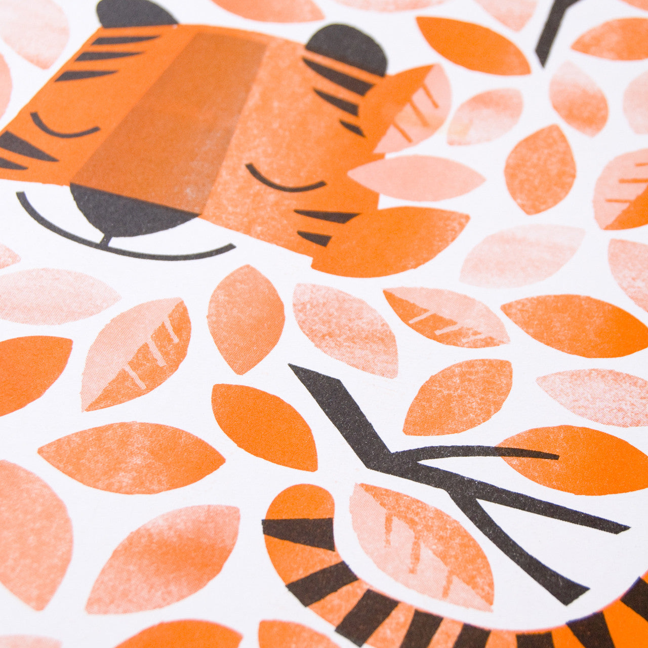 Hidden Tiger risograph a3 print by Peskimo.
