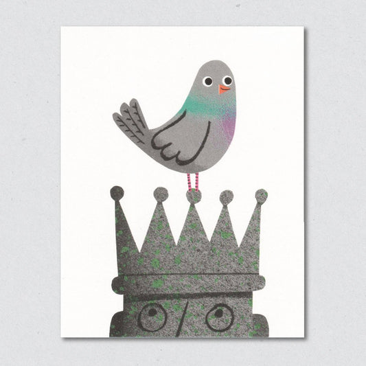 Pigeon greeting card by Lisa Jones Studio.