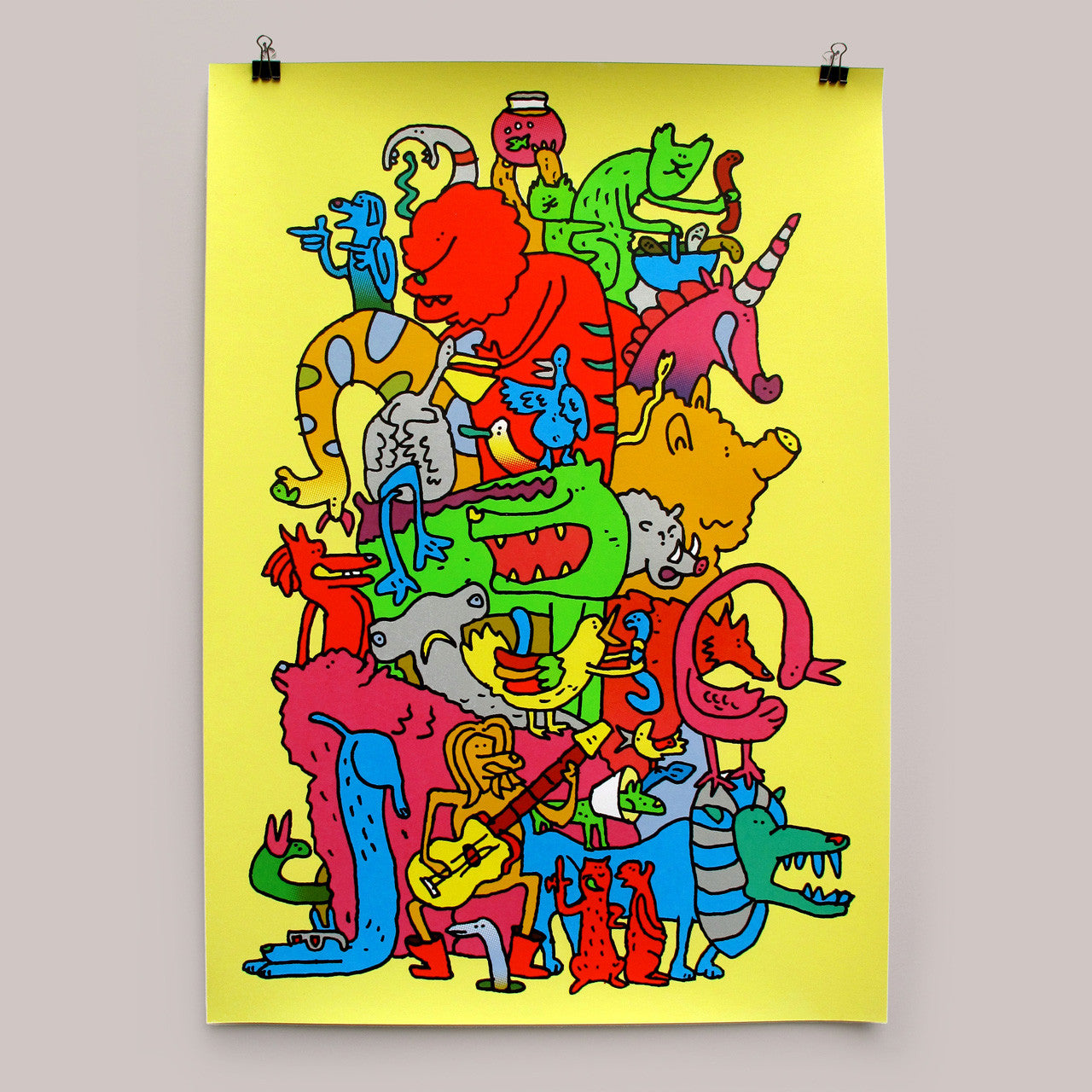 Pile Up screen print by Andy Smith.