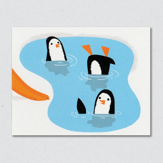 Pool Party greeting card by Lisa Jones Studio.