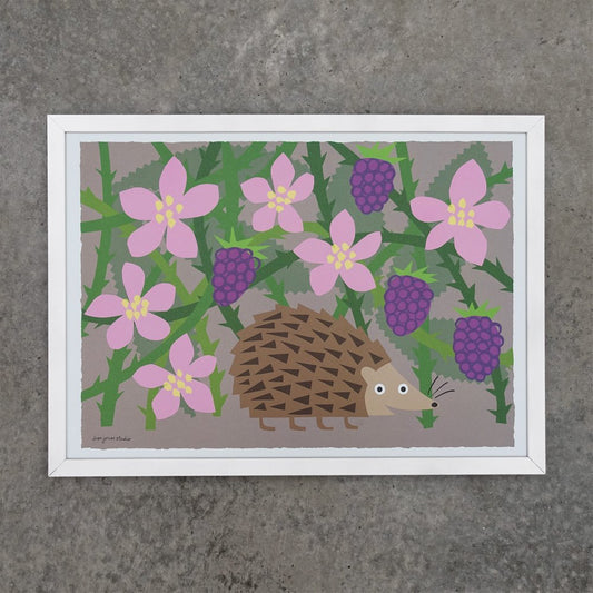 Brambles A3 offset litho poster print by Lisa Jones Studio.