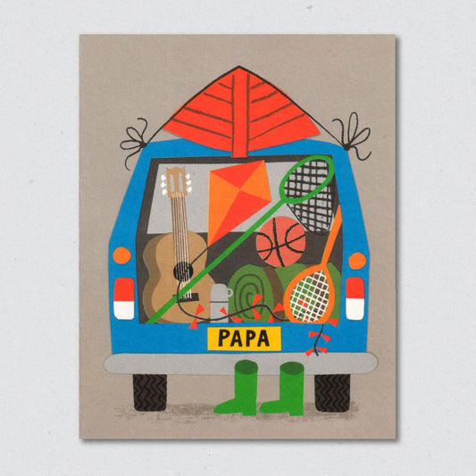 Station Wagon greeting card by Lisa Jones Studio.