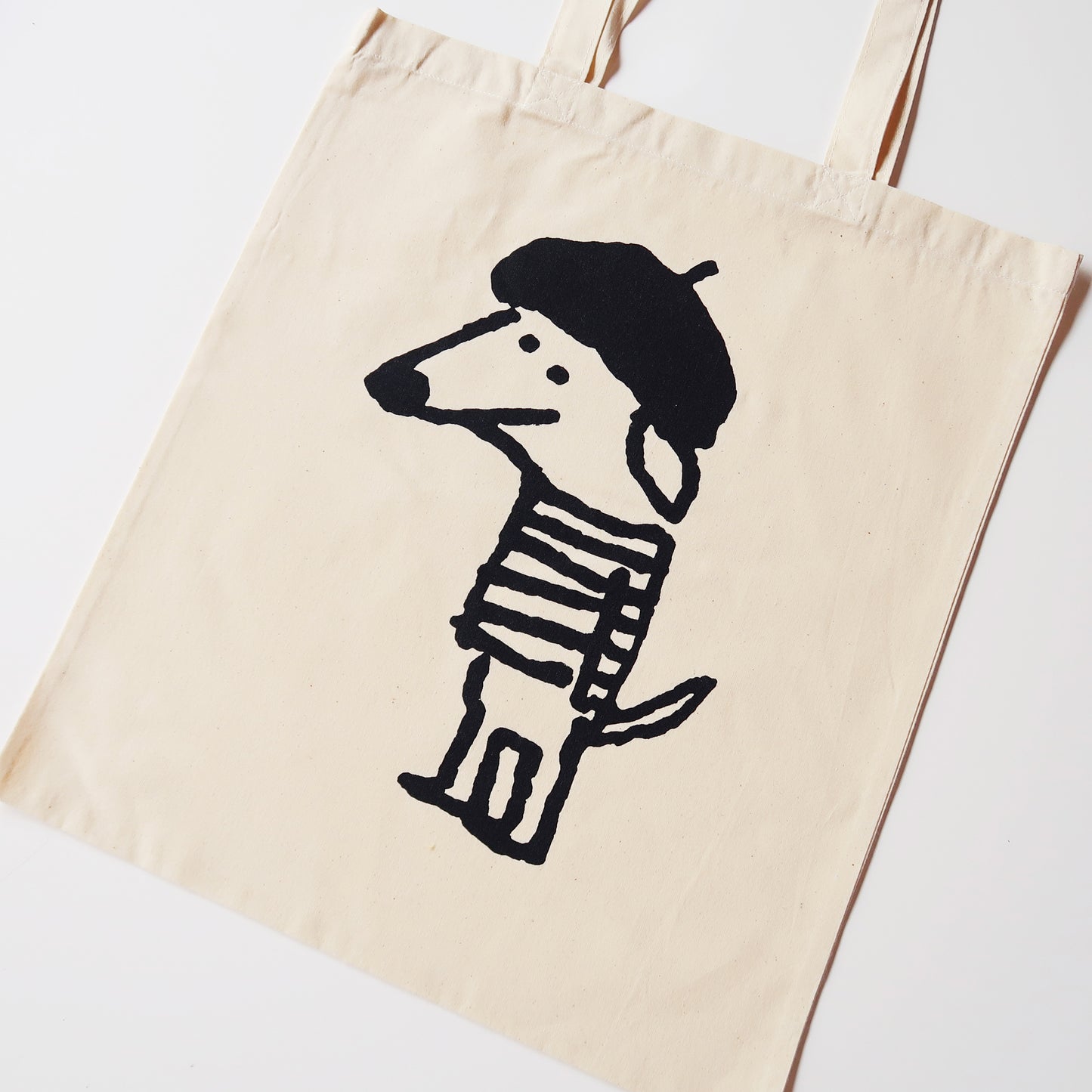 Beret Dog Natural Tote