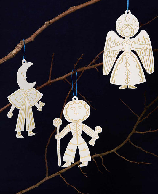 Celestial Letterpress Decorations from Mortlake Papers
