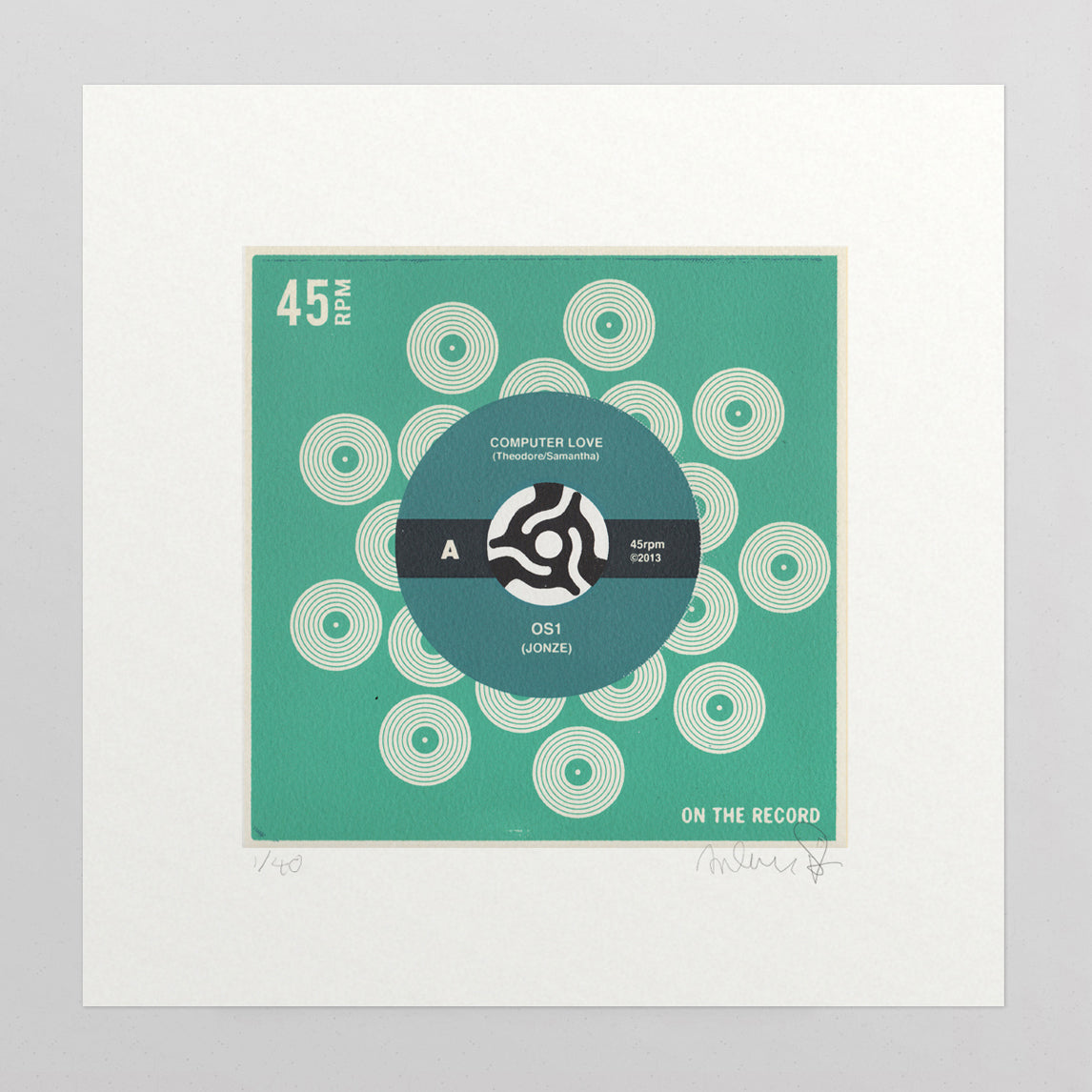 Her screen print by Anthony Peters