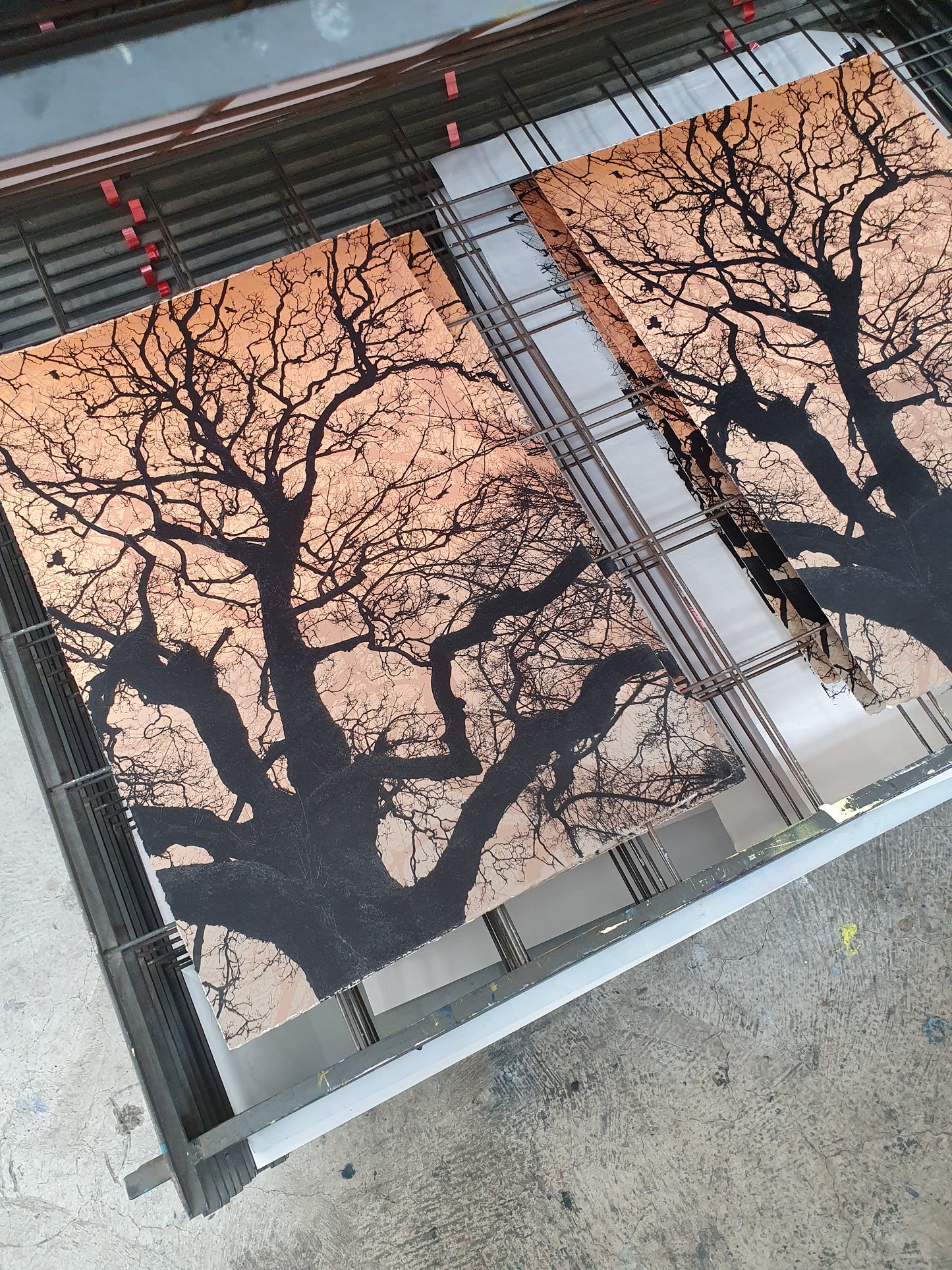 Branches Gold Print