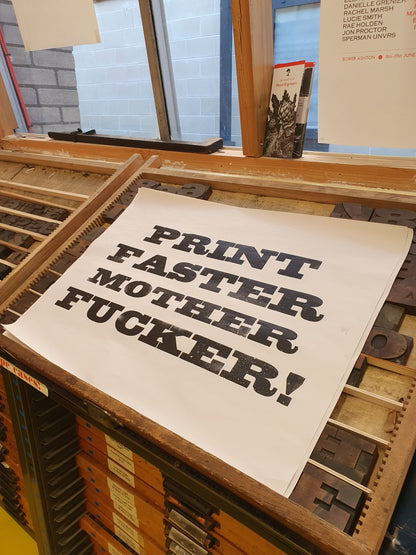 Print Faster Poster