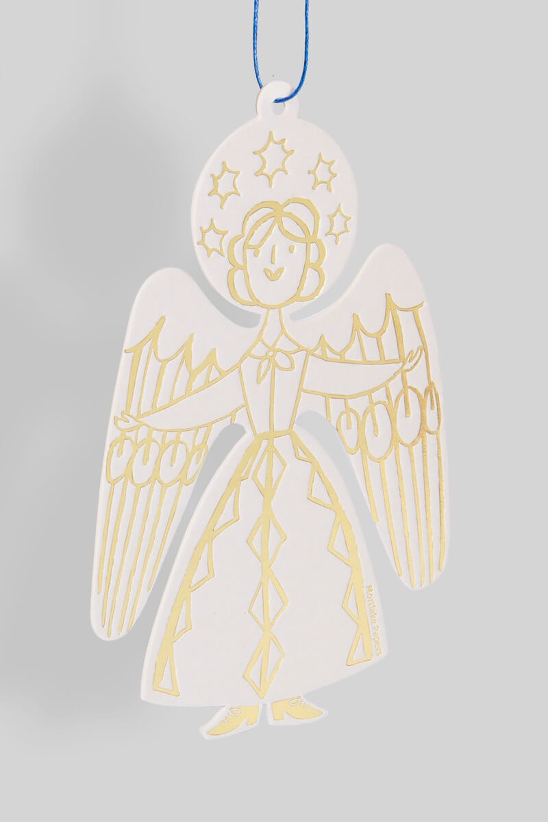 Angel Ornament Letterpress Decoration