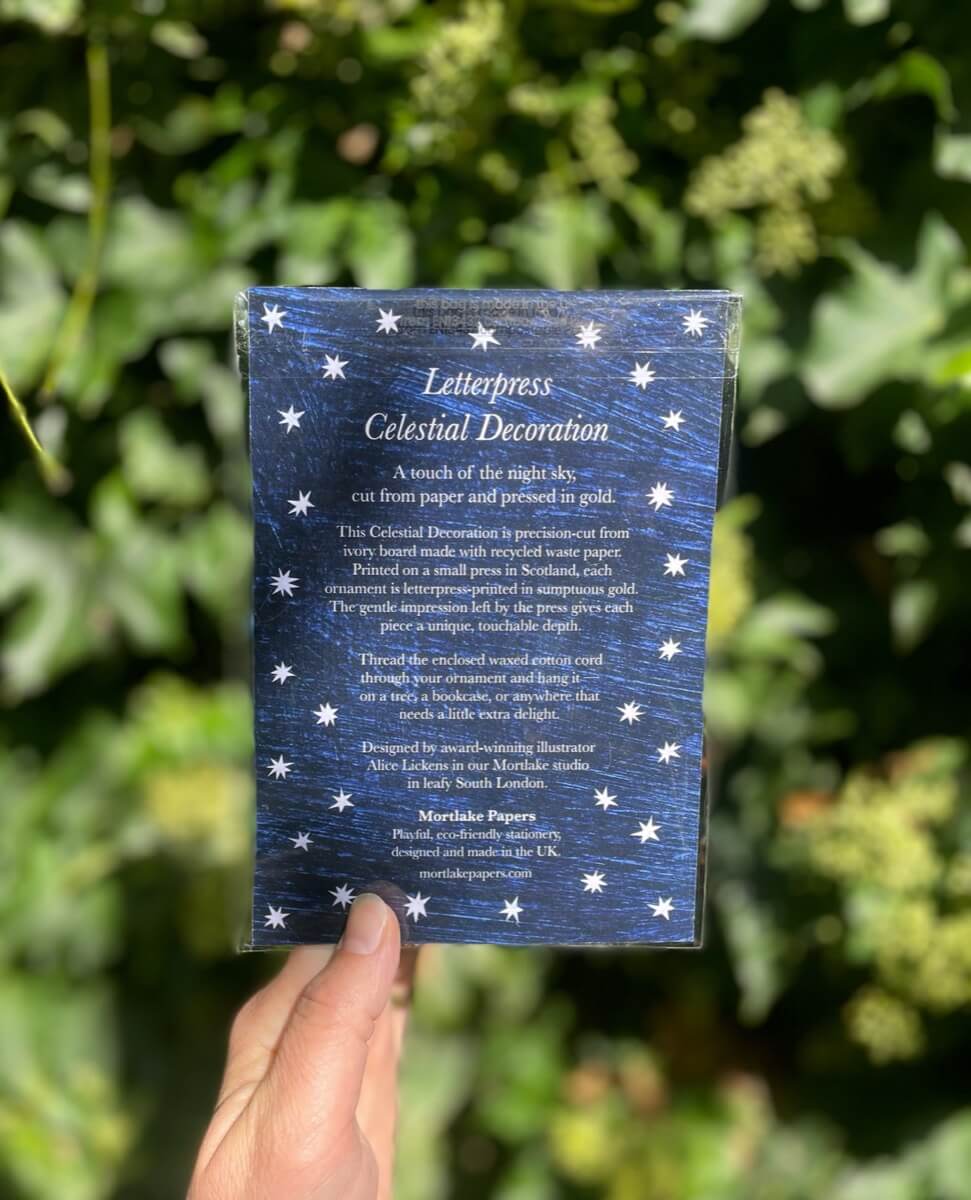 Moon Folk Letterpress Decoration