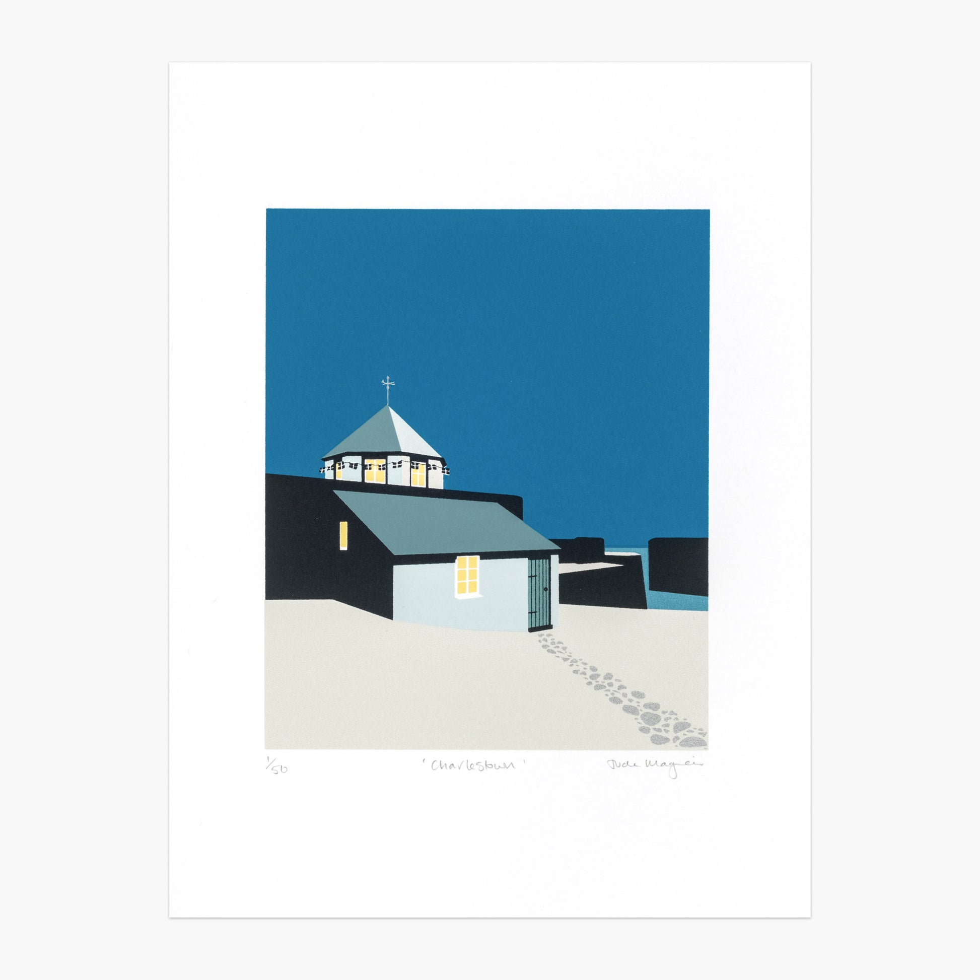 Charlestown Original Screen Print by Jude Maguire Soma Gallery