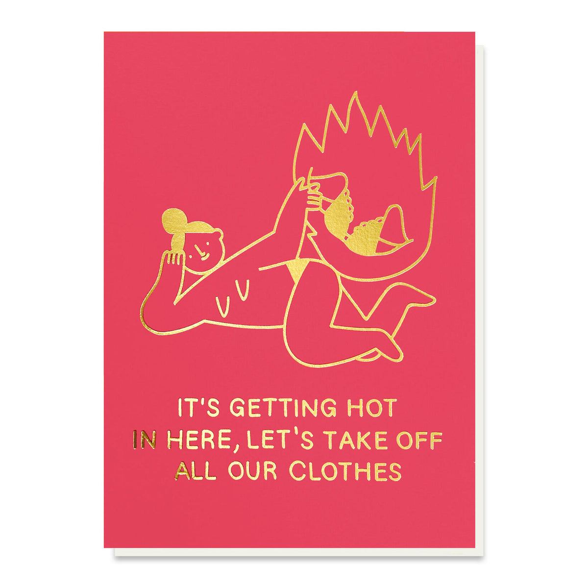 Hot in Here Greeting Card by Stormy Knight - Soma Gallery