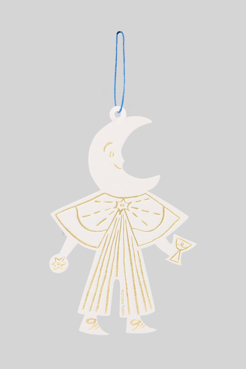 Moon Folk Letterpress Decoration
