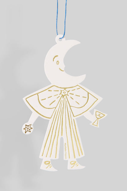 Moon Folk Letterpress Decoration
