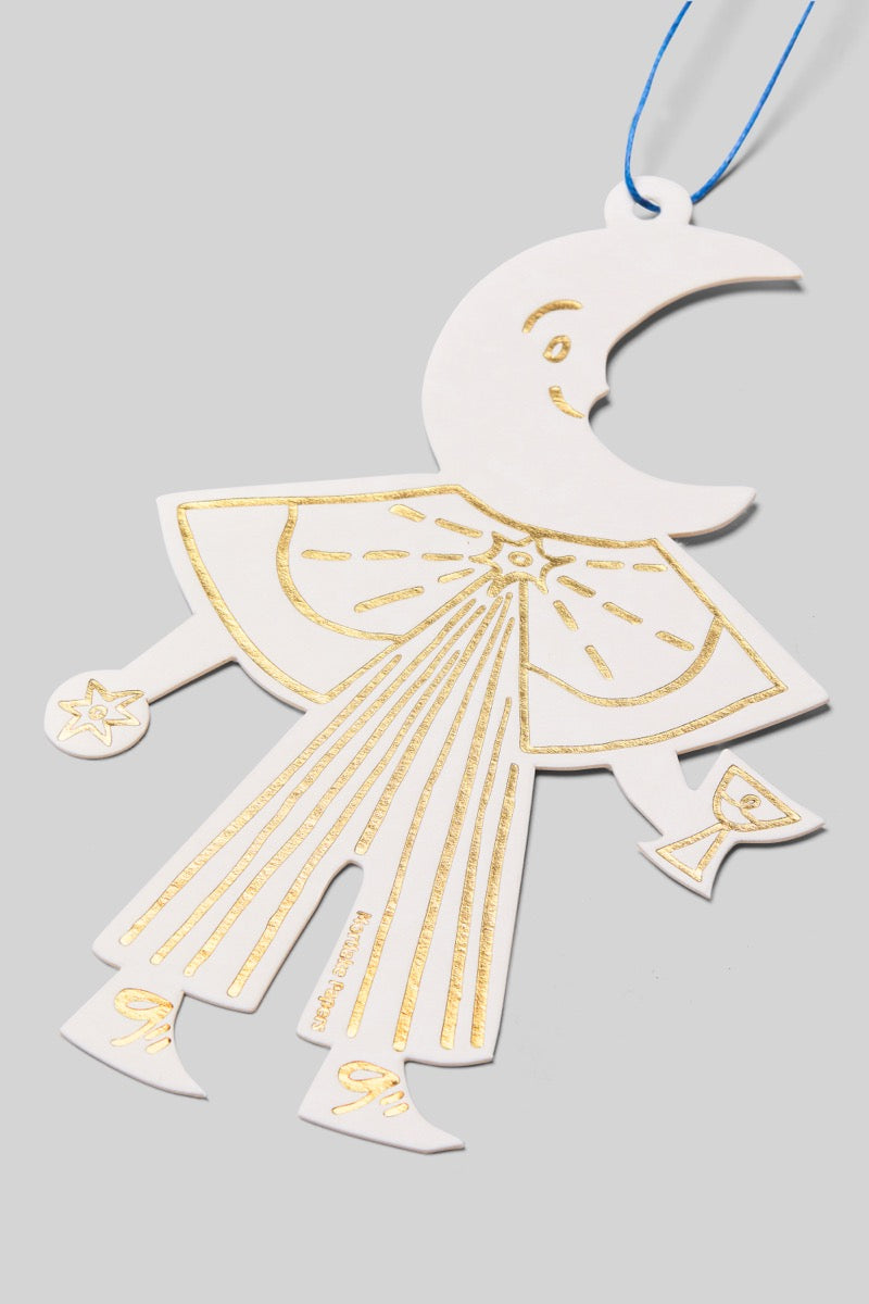 Moon Folk Letterpress Decoration
