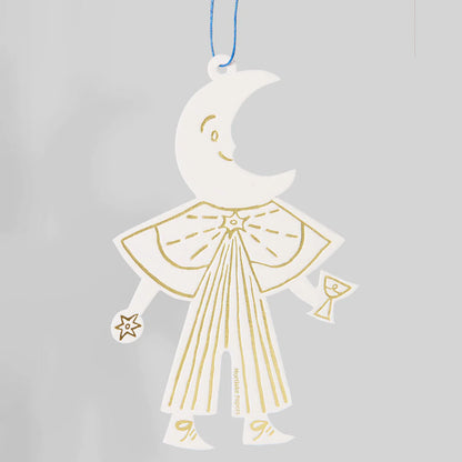 Moon Folk Letterpress Decoration
