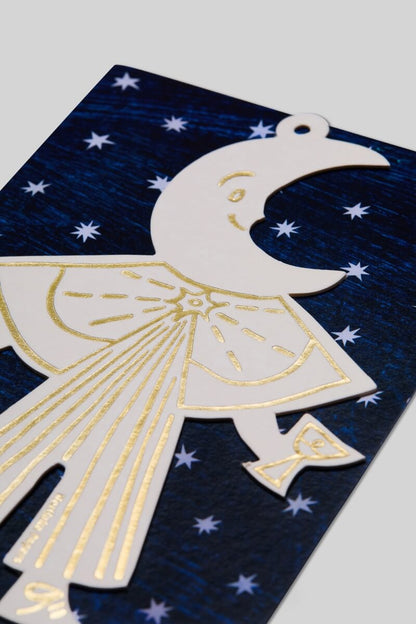 Moon Folk Letterpress Decoration