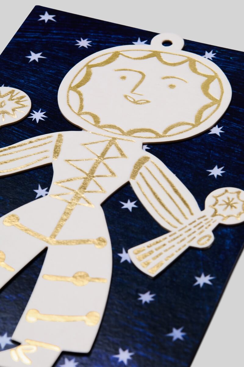 Sun Folk Letterpress Decoration
