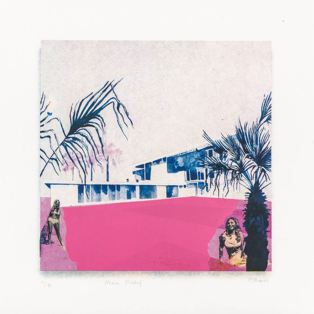 'Miami Mischief' Limited Edition Original Screen Print by Anna Marrow ...