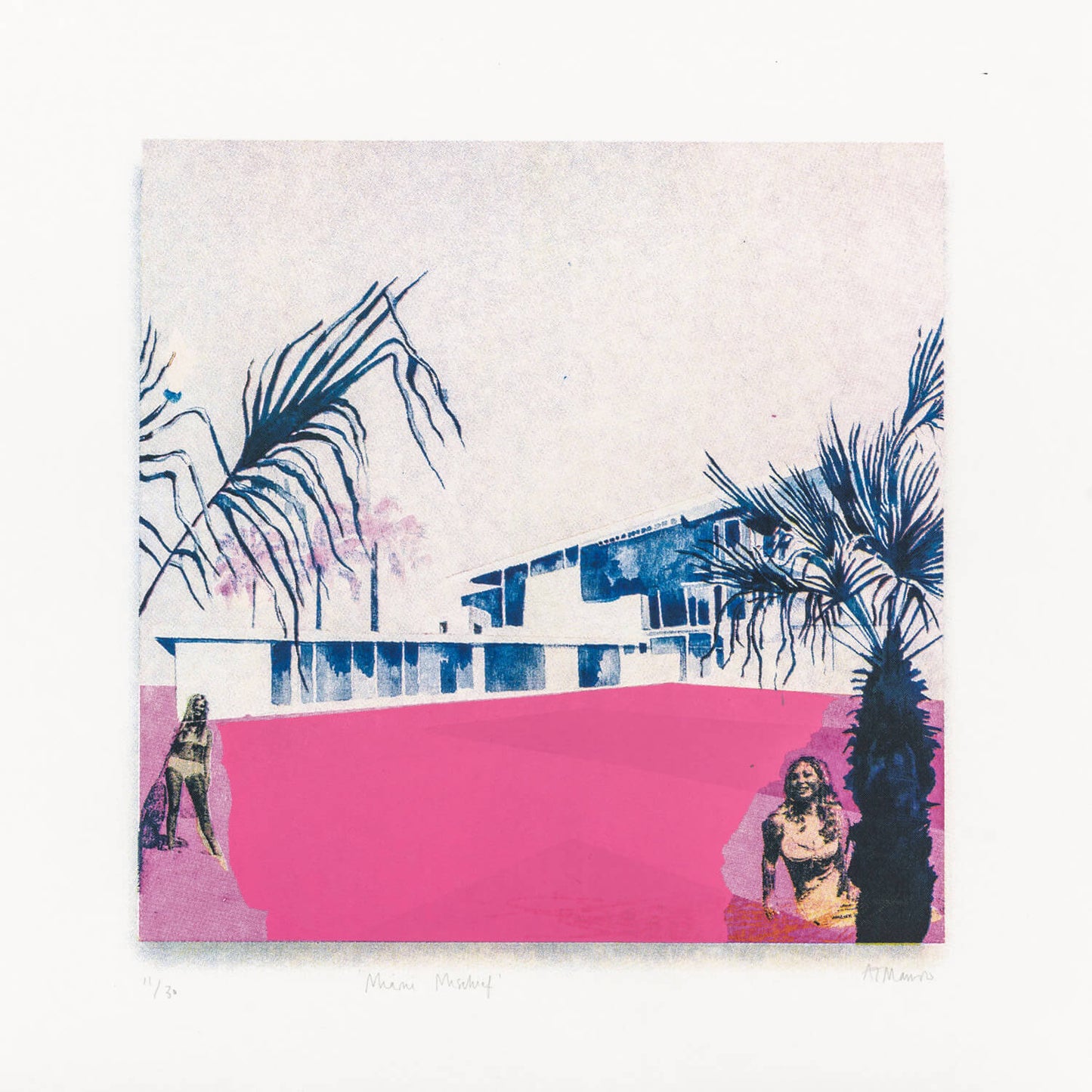 Miami Mischief Art Screen Print