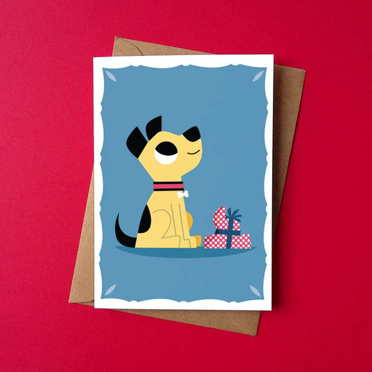 Brought You a Present Dog Card