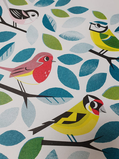 Garden Birds A3 Print