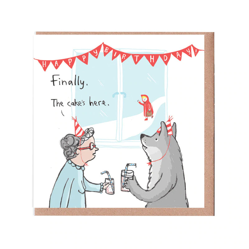 Cake's Here Birthday Card