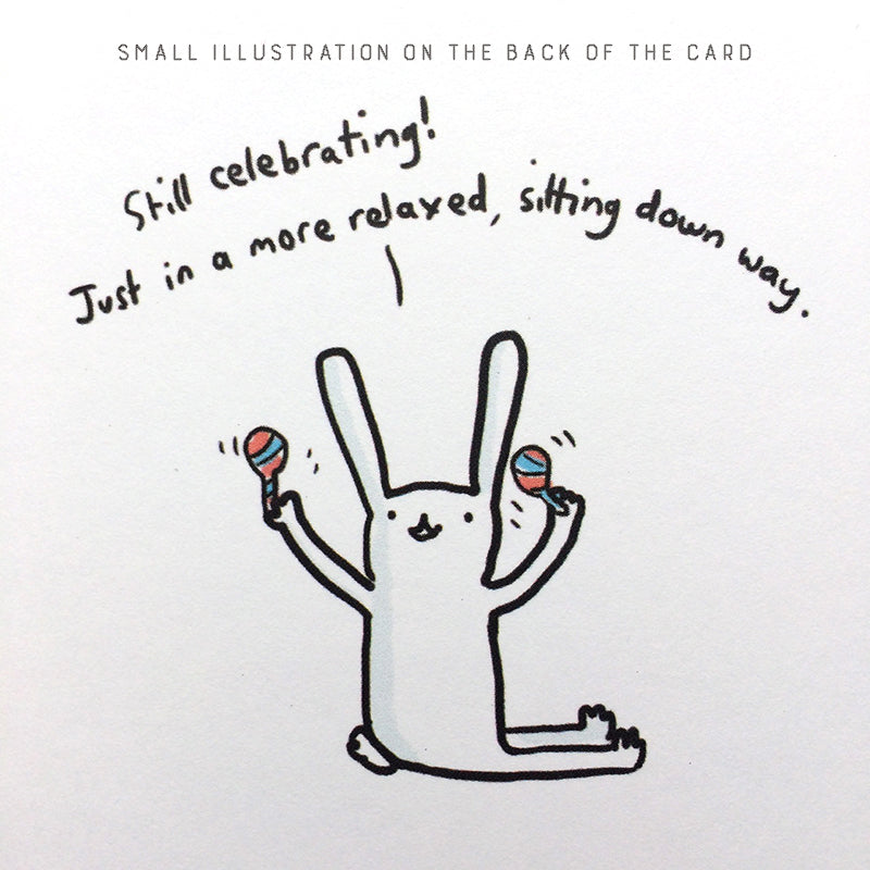 You Did It Bunny Card