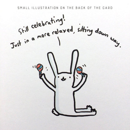 You Did It Bunny Card
