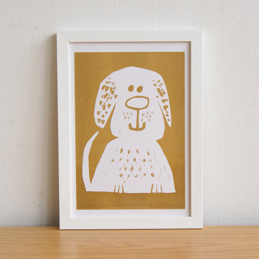 Hi Doggy Riso Print