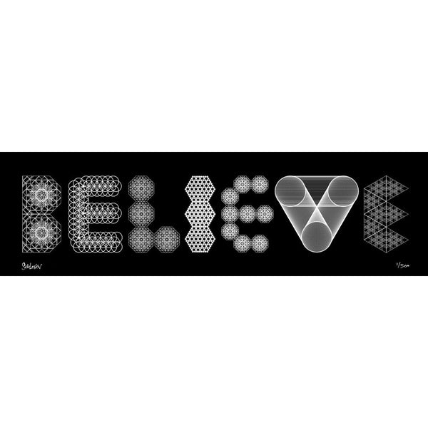 Believe print by Seb Lester