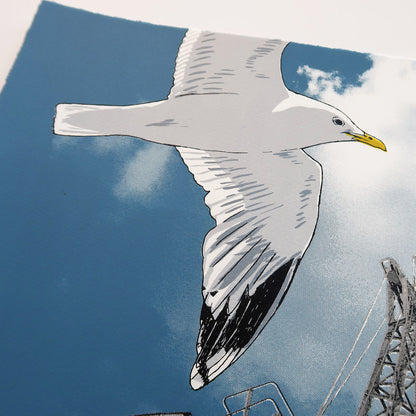 Gulls & Goods Cranes Print