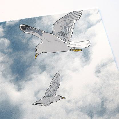 Gulls & Goods Cranes Print