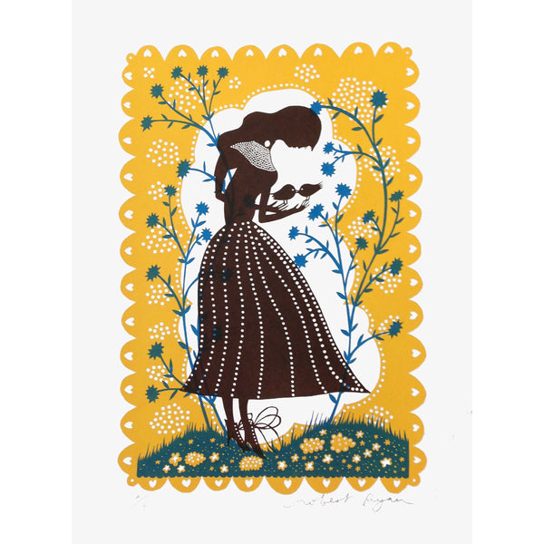 Bird Lady print by Rob Ryan