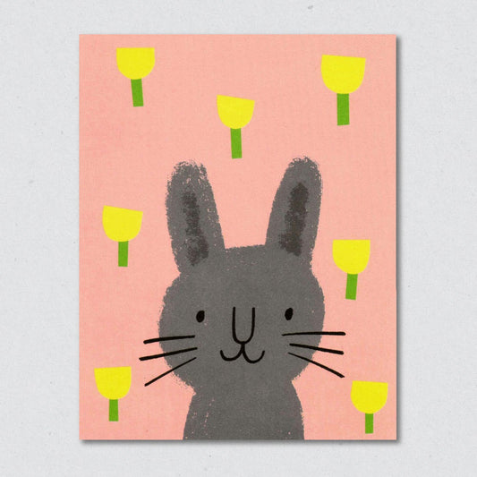 Buttercup Bunny greeting card by Lisa Jones Studio.