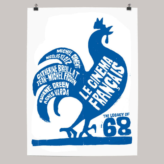 Cinema Francais screen print by Andy Smith.