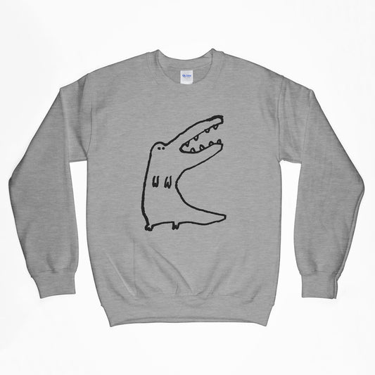 Crocodile Sweatshirt - Grey - size: small