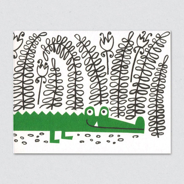 Crocodile card by Lisa Jones Studio
