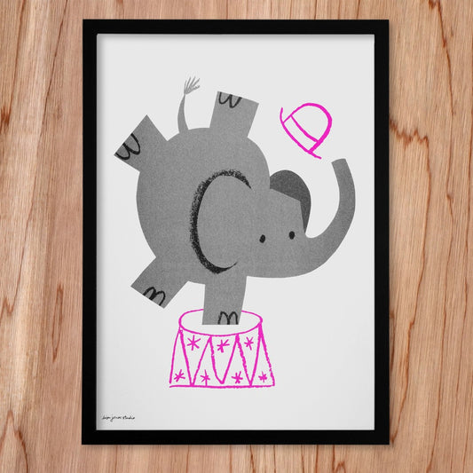 Elephant print by Lisa Jones Studio.