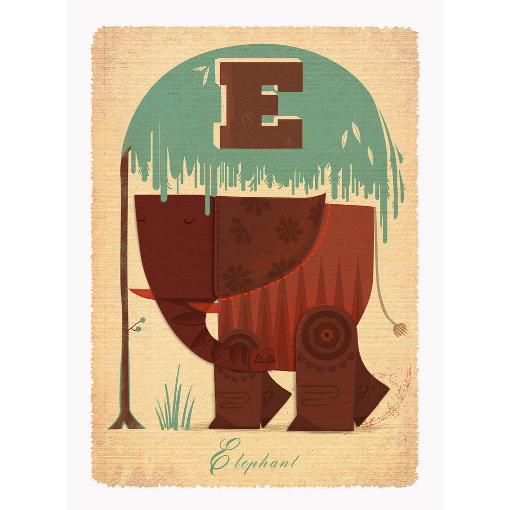 Elephant print by Graham Carter