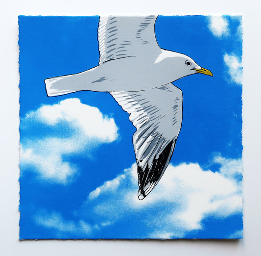 Flying Gull V Blue Print