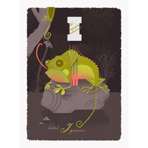 Iguana print by Graham Carter