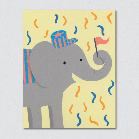 Jubilant jumbo greeting card by Lisa Jones Studio.
