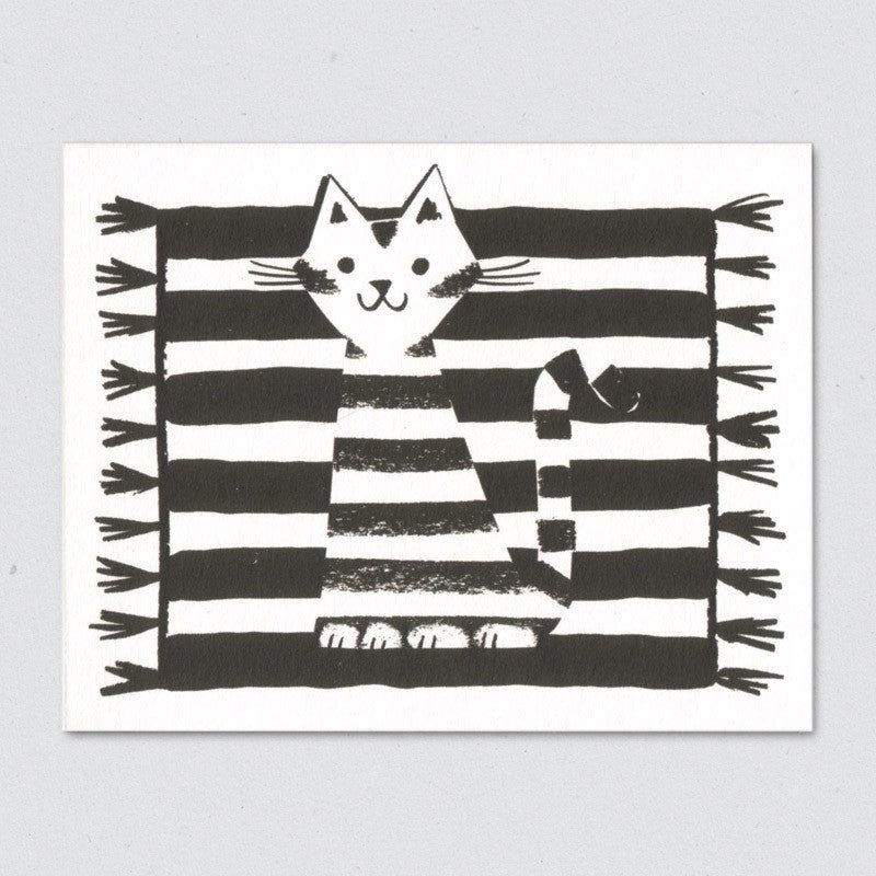 Kilim Cat card by Lisa Jones Studio