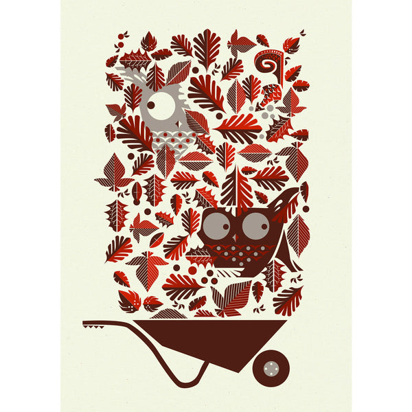 Leaf Peepers Red print by Graham Carter