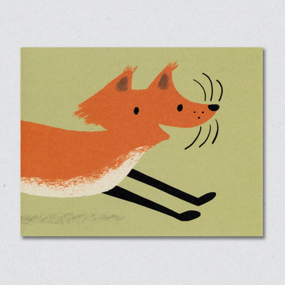 Frolicking Fox Card