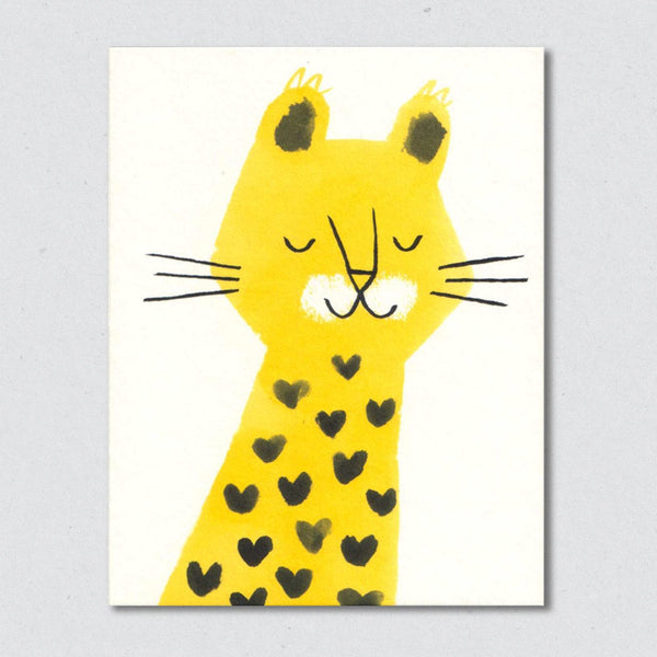 Leopard card by Lisa Jones Studio