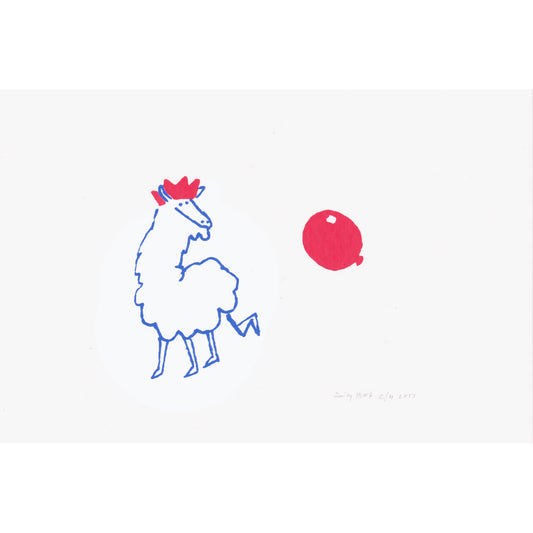 Llama Art Screen Print