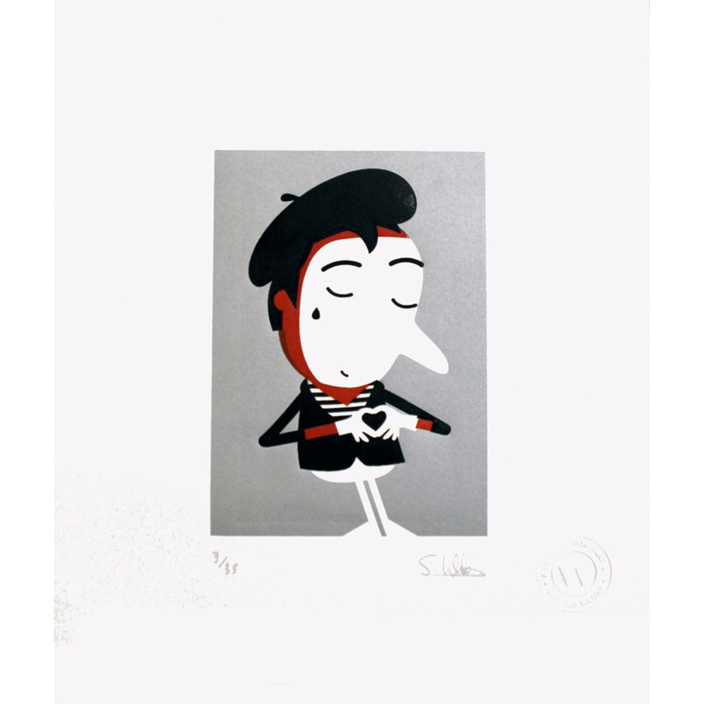 'Mime' Letterpress Print by Spencer Wilson - Soma Gallery