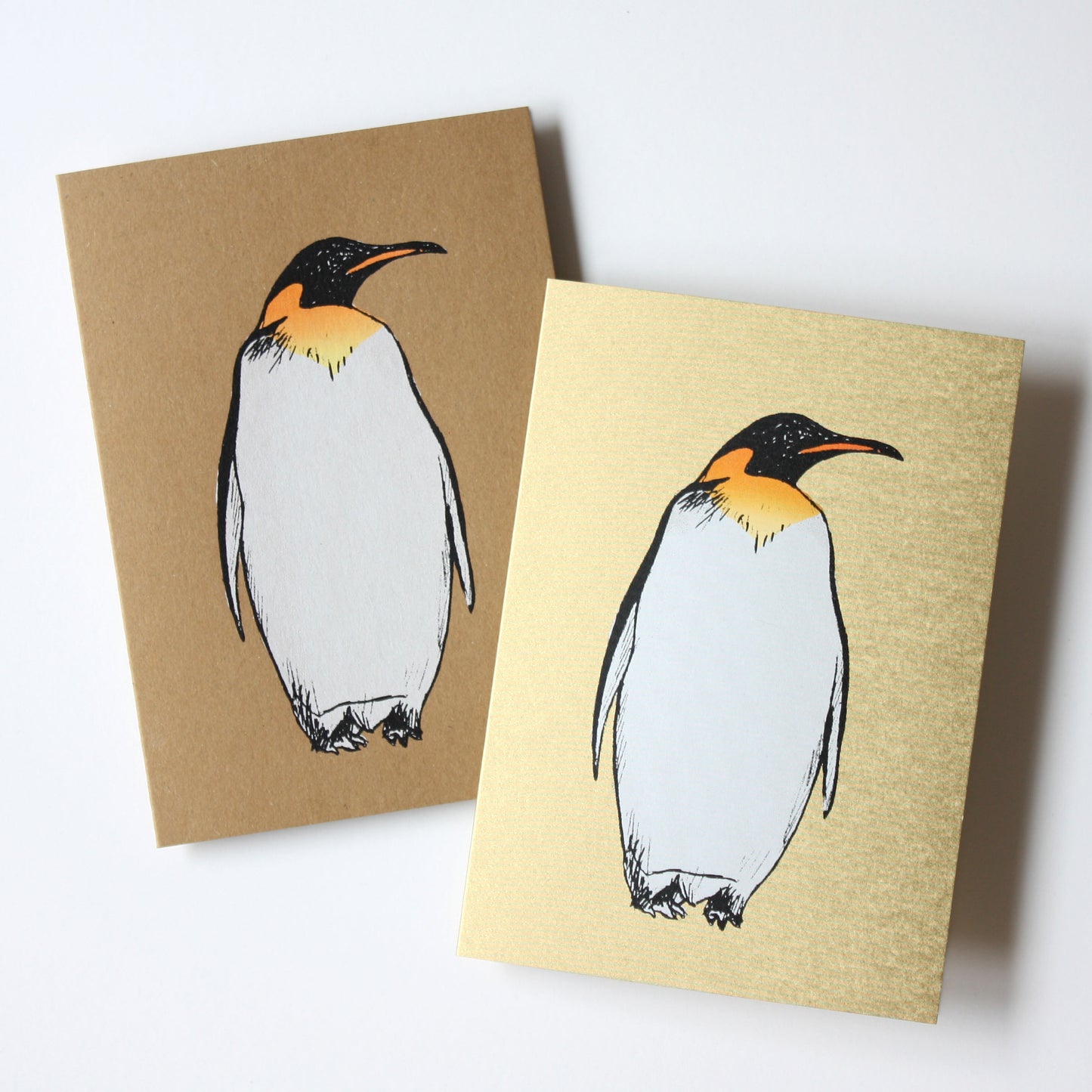 Penguin Kraft Christmas Card